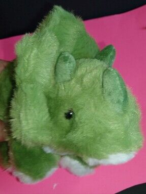 Green Plush Stegosaurus Dinosaur Stuffed Toy - Soft Small Pet Plush